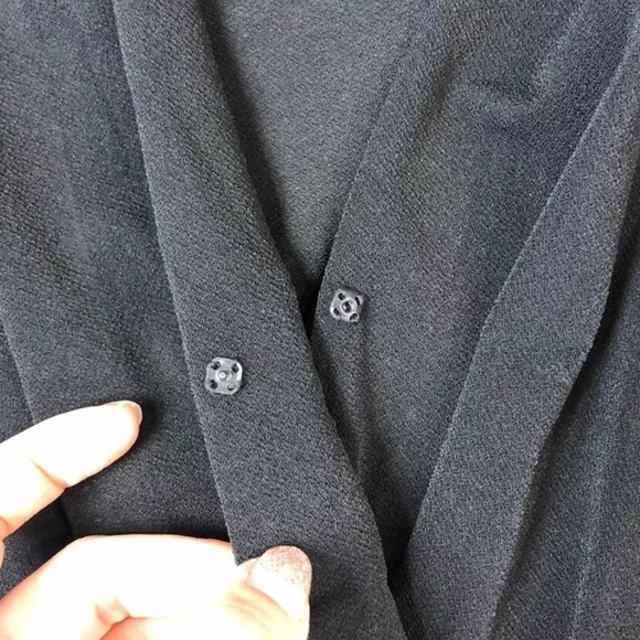 BCBGeneration Black Surplice Romper S - Picture 7 of 10